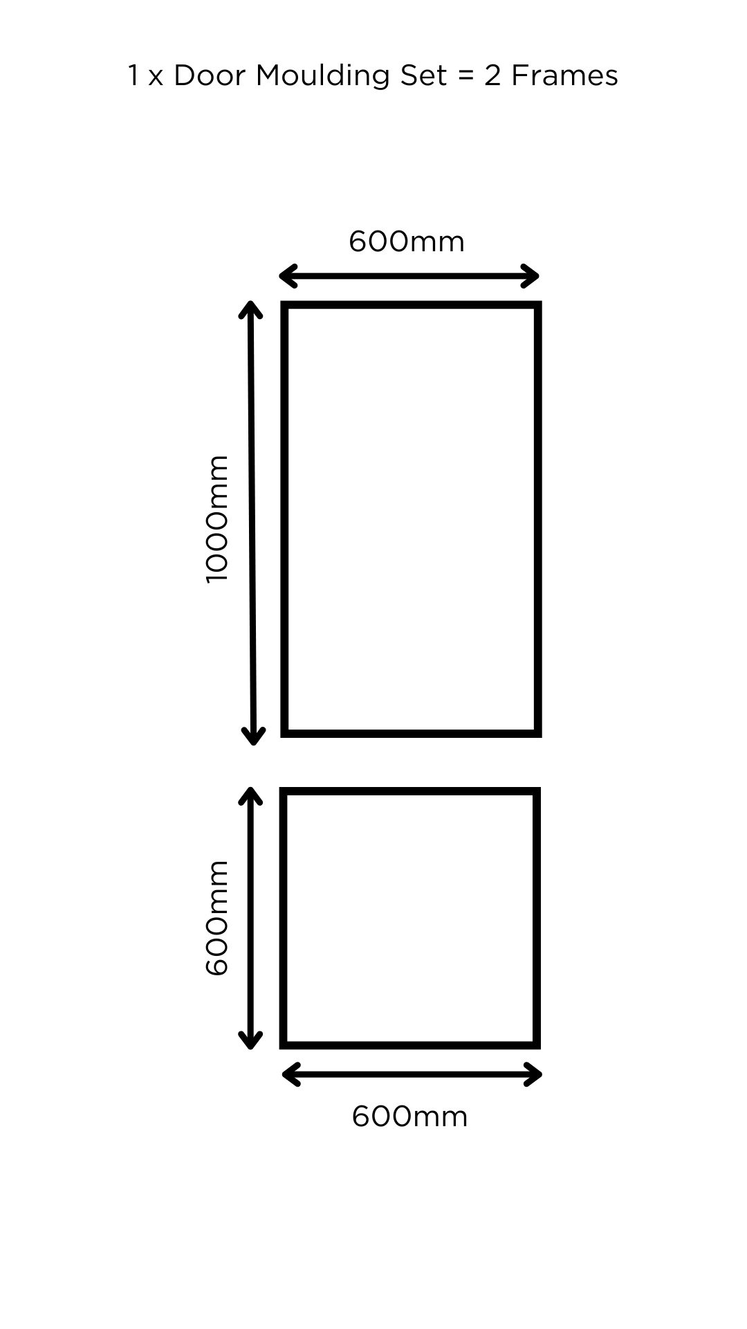 Peel & Stick Door Moulding Set