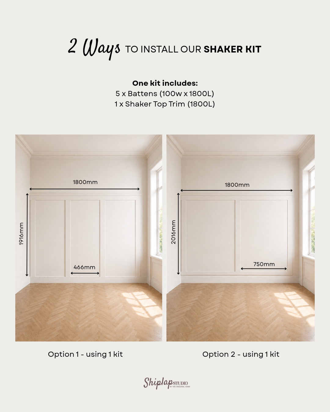 Shaker Panelling Kit