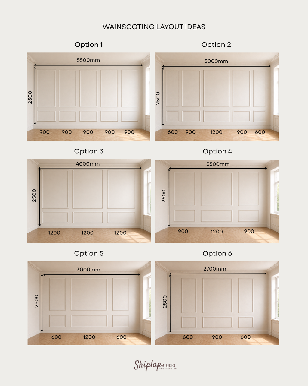 Peel & Stick Wainscoting Set