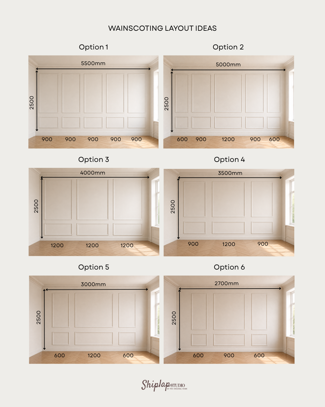 Peel & Stick Wainscoting Set